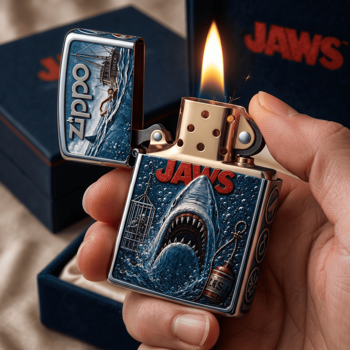 Premium JAWS Zippo Lighter TNSM
