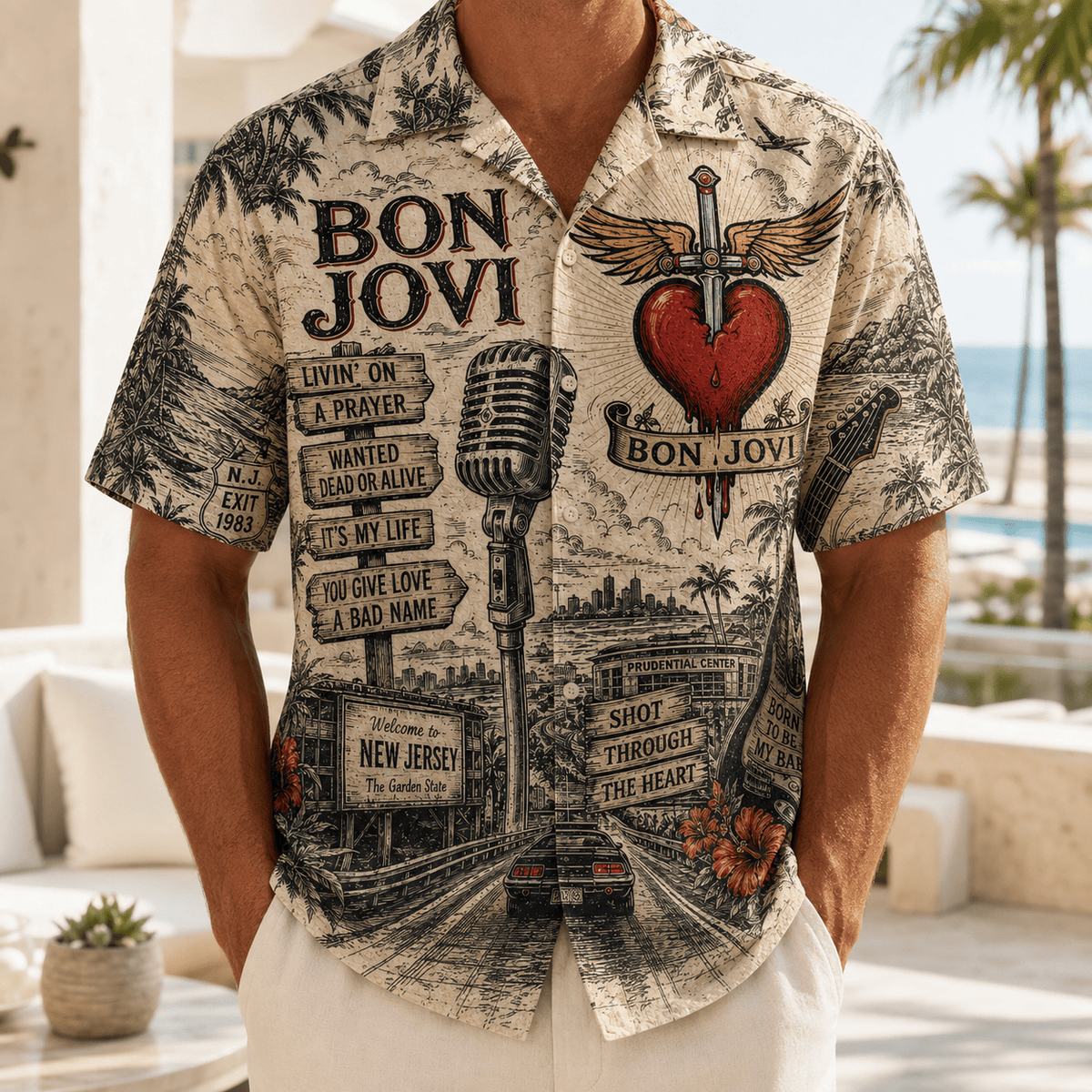 PREMIUM BJV HAWAIIAN SHIRT TTNL