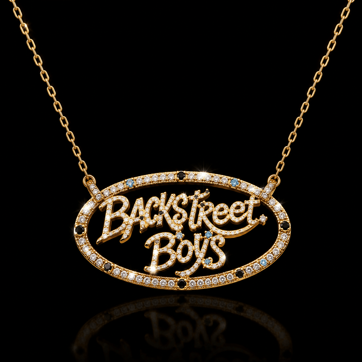 BSBS Solid Gold Chain with Diamond Pendant BMD