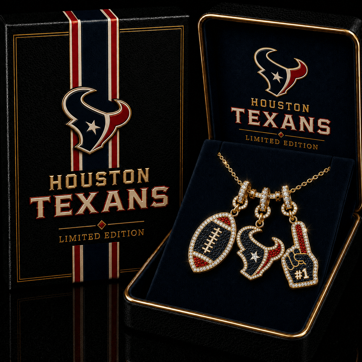 HTX Solid Gold Chain with Diamond Pendant TTTT