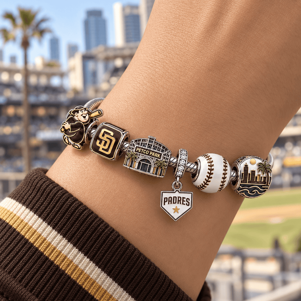 SDP Silver Charm Bracelet Set PTT