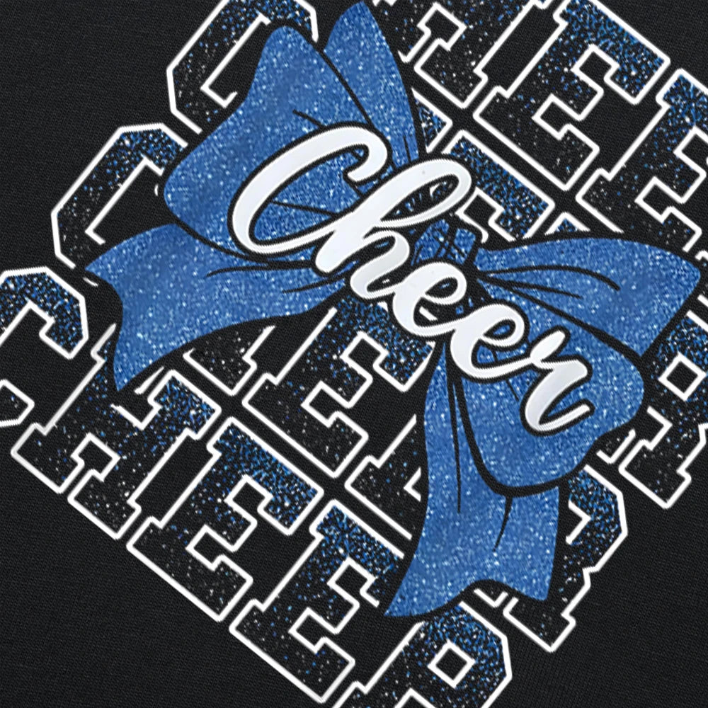 Coquette Cheer Bow Sport Cheerleader Cheerleading T-shirts Men Print Tshirt Loose Oversized Streetwear Hip Hop Unisex T Sh